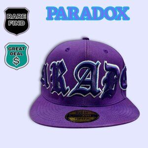 Paradox RARE Purple & Blue Colorway Fitted Baseball Cap Hat Size 8/63.5 cm. HTF!